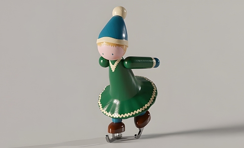 Skating Doll 3d model