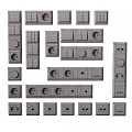 Black Electrical Accessories Including Switches Sockets Power Strips With Cocoon Vray Logos