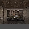 Exquisite Modern Real Estate Sales Office With Detailed Building Sand Table And Location Map