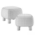 sofa stool pouf 3d model