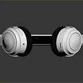 White Wireless Over Ear Headphones With Soft Ear Cushions And Adjustable Headband