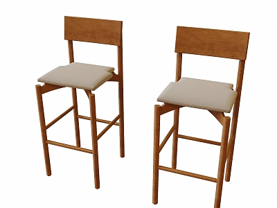 Vintage Bar Chair 3d model