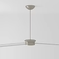 Modern Air Conditioner Ceiling Fan with LED Light and Sleek Metal Blades