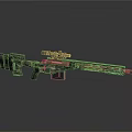 Advanced Tactical Military Sniper Rifle With Camouflage Design And Scope