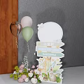 Vibrant Inflatable Decorations For Party With Balloons Cake Giraffe And Floral Ornaments