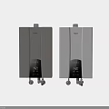 Haier Beige And Gray Water Heaters With Digital Temperature Display And Bottom Valves