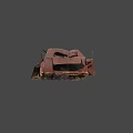 Rusted Abandoned Old Car With Open Doors And Damaged Roof Exterior