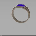 Stylish Gold Ring With Blue Gemstone Fashion Accessory Design For Daily Wear