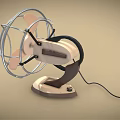 Retro Air Cooler Fan With Metal Mesh Cover Stable Base And Power Cord