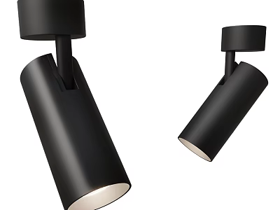 Black Modern LED Spotlight and Downlight with Sleek Design for Home Ceiling Lighting 3d model