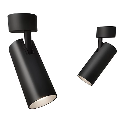 Black Modern LED Spotlight and Downlight with Sleek Design for Home Ceiling Lighting 3d model