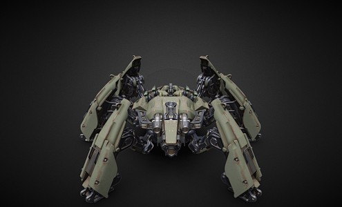 Modern Robot Tank Future War Cyberpunk Equipment Military Equipment 3d model