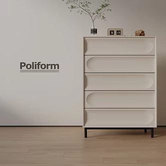 Modern Entrance Cabinet 3d model