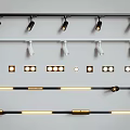 Modern Downlights and Spotlights Black White Track Mounted Home Lighting Fixtures