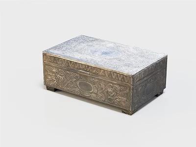Modern Box Silver Box 3d model