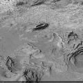 White Textured Rocky Terrain With Irregular Ridges And Folds Surface