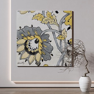 Quiet Decorative Painting 3d model