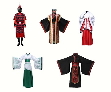 Chinese-style Hanfu Ancient Costume 3d model