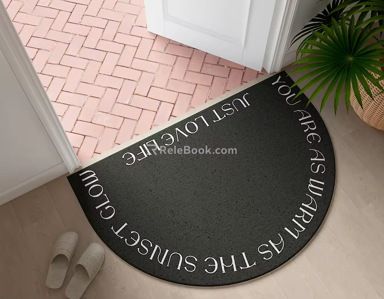 Modern shape carpet foyer carpet 3d model