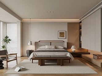 Quiet Bedroom Middle Bedroom 3d model