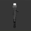 Modern Tactical Rifle With Scope Tactical Light And Ergonomic Grip