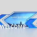 Blue Arrow Car Accessories Welcome Display With Static Stickers And Wiper Blades