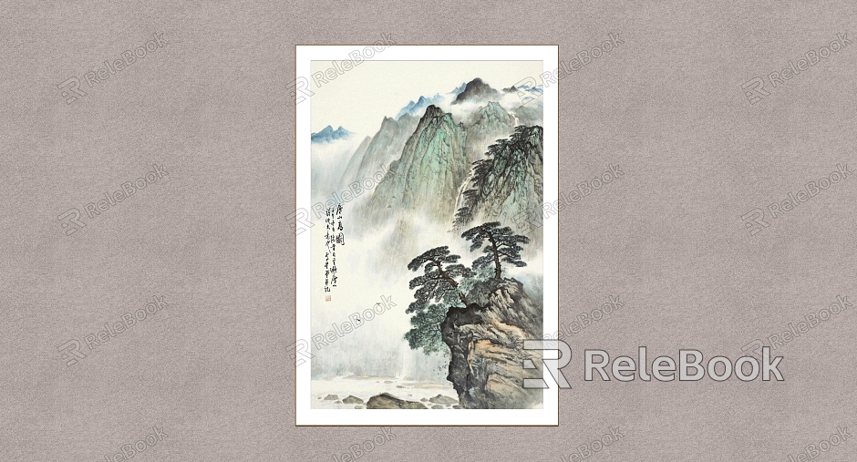 Decorative Painting Lushan Landscape Lu Xingtang Landscape Painting model