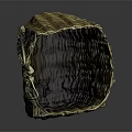 Handwoven Natural Fiber Basket With Handle For Daily Storage And Home Use