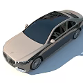 Golden Mercedes Maybach Luxury Sedan Featuring Chrome Grille LED Headlights and Sleek Profile