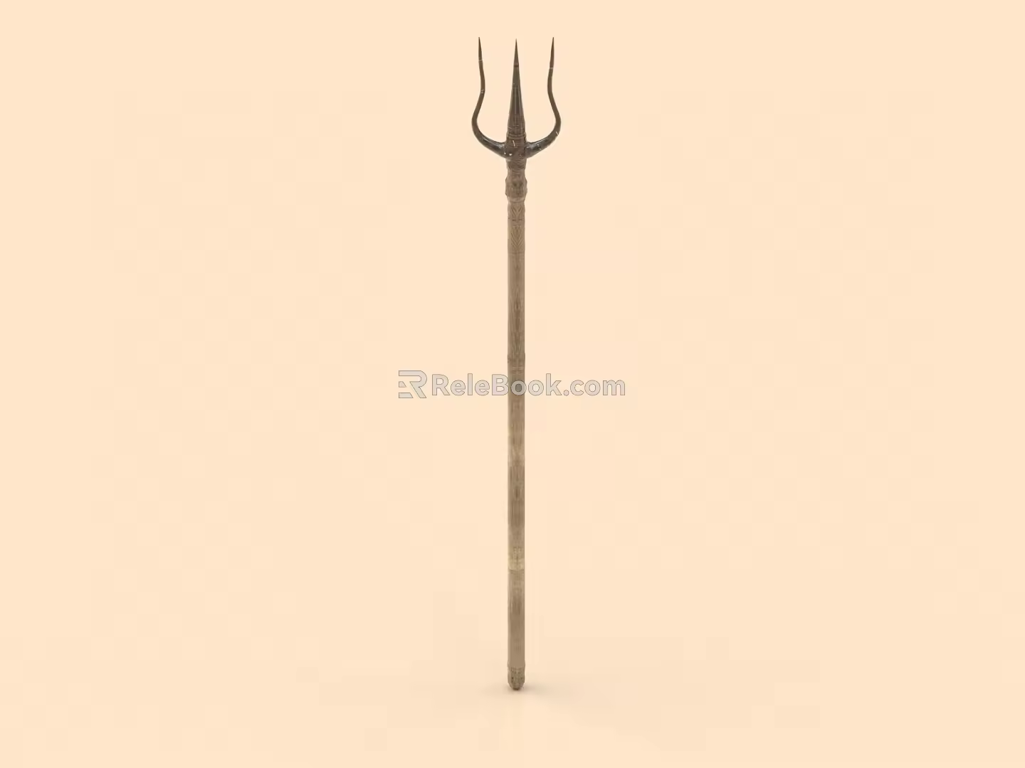 fork iron fork pitchfork tool 3d model