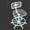 Modern Dark Brown Leather Swivel Bar Stool With Silver Metal Base Design
