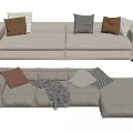Multi-person sofa 3d model