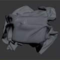 Elegant Cube Shaped Furniture Draped With Soft Gray Fabric Material