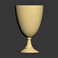 Elegant Golden Metal Cup As Stylish Household Item With Shiny Surface