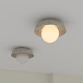 Two Modern Ceiling Lights With Decorative Shades For Home Interior Lighting 3d model