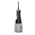 Modern Handheld Daily Electrical Appliance With Black White Design And Control Buttons