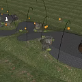 Japanese Rock Garden Design In Misty Woodland With Gravel Path And Stone Seats