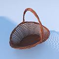 Rattan Handwoven Storage Basket With Handle For Daily Household Items