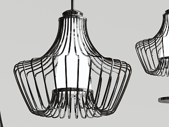 Industrial LOFT chandelier metal chandelier 3d model