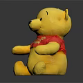 Winnie The Pooh Yellow Plush Toy With Red T shirt For Daily Use
