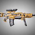 Modern Rifle Science Fiction Rifle 3d model