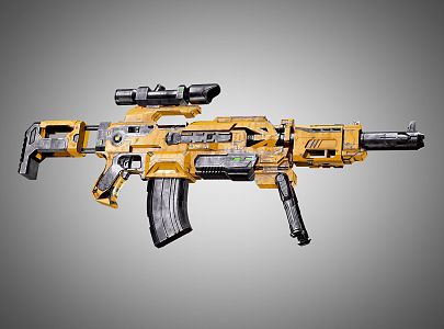 Modern Rifle Science Fiction Rifle 3d model