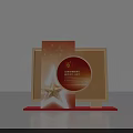 Multiple Red And White Small Boxes In Various Styles Neatly Arranged On Gray Background