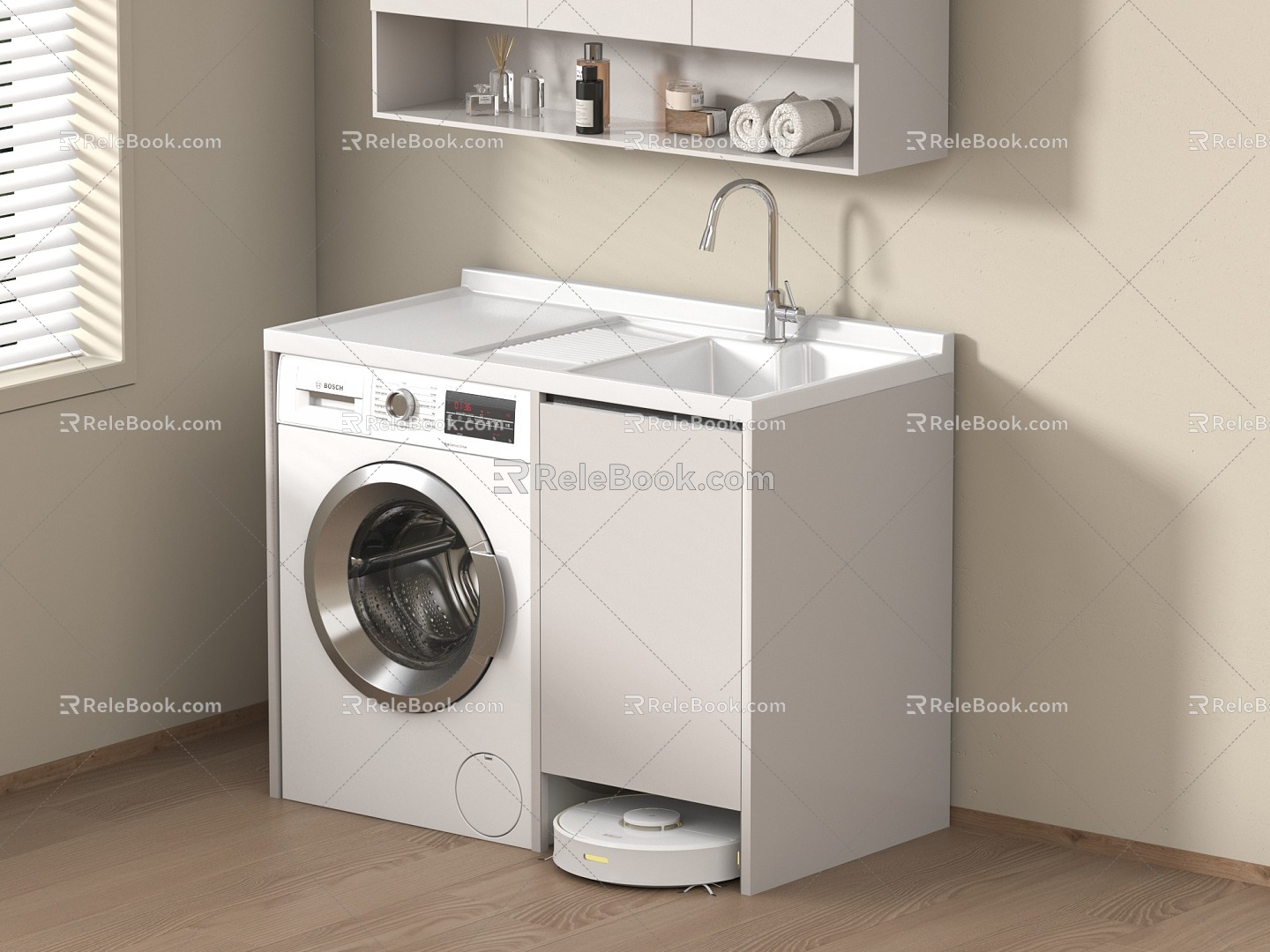 Washing machine cabinet model