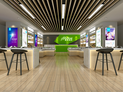 Modern Mobile Phone Store Mobile Phone Store 3d model