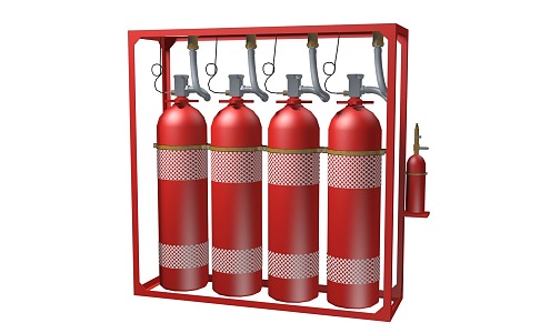 Fire hydrant fire extinguisher 3d model