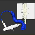 WISTORQUE Device With White Housing Blue Coiled Cable And Connection Head