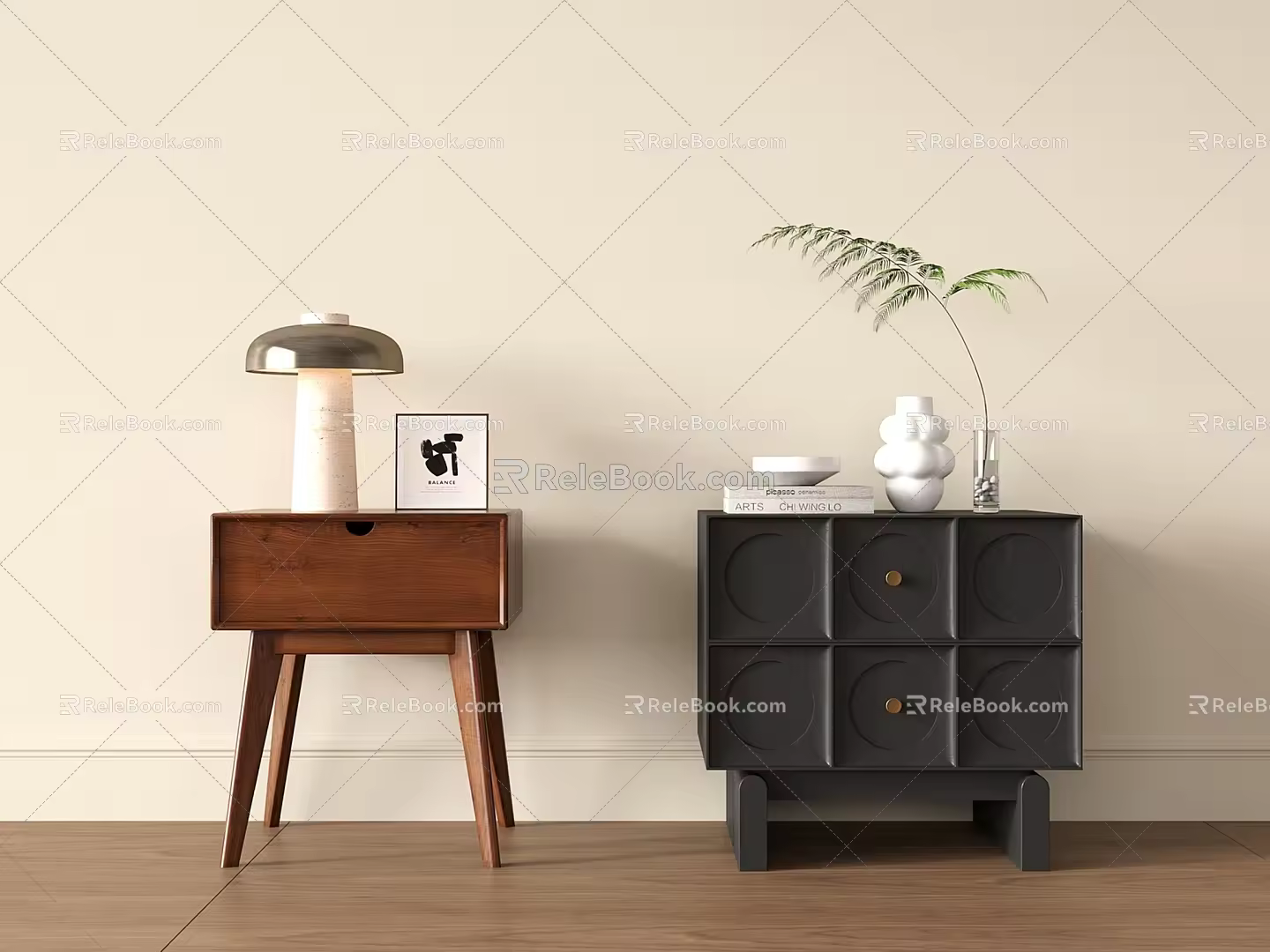 Bedside table 3d model