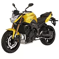 Yellow And Black Sport Motorcycle With Sleek Design