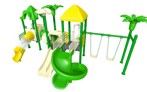 Modern Slide Simple Slide Children Slide Children's Small Toys 3d model